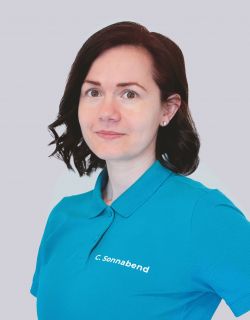 Mitarbeiterin der Physiotherapie